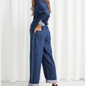 and other stories denim jumpsuit